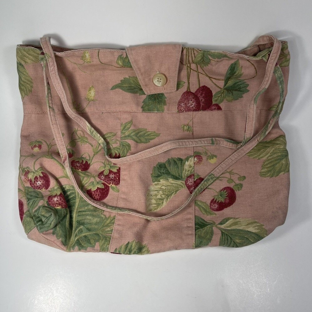 Dankrist By MBO made In USA Bag Pink Floral Fabric Hobo Bag Purse 11x14